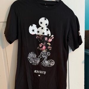Disney Black Graphic Mickey Short Sleeve Tee